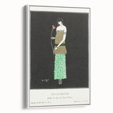 Elegant Art Deco Wall Art - Le Lys Rouge Fashion Illustration Print