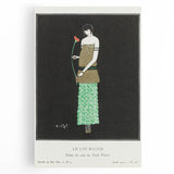 Elegant Art Deco Wall Art - Le Lys Rouge Fashion Illustration Print