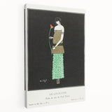 Elegant Art Deco Wall Art - Le Lys Rouge Fashion Illustration Print