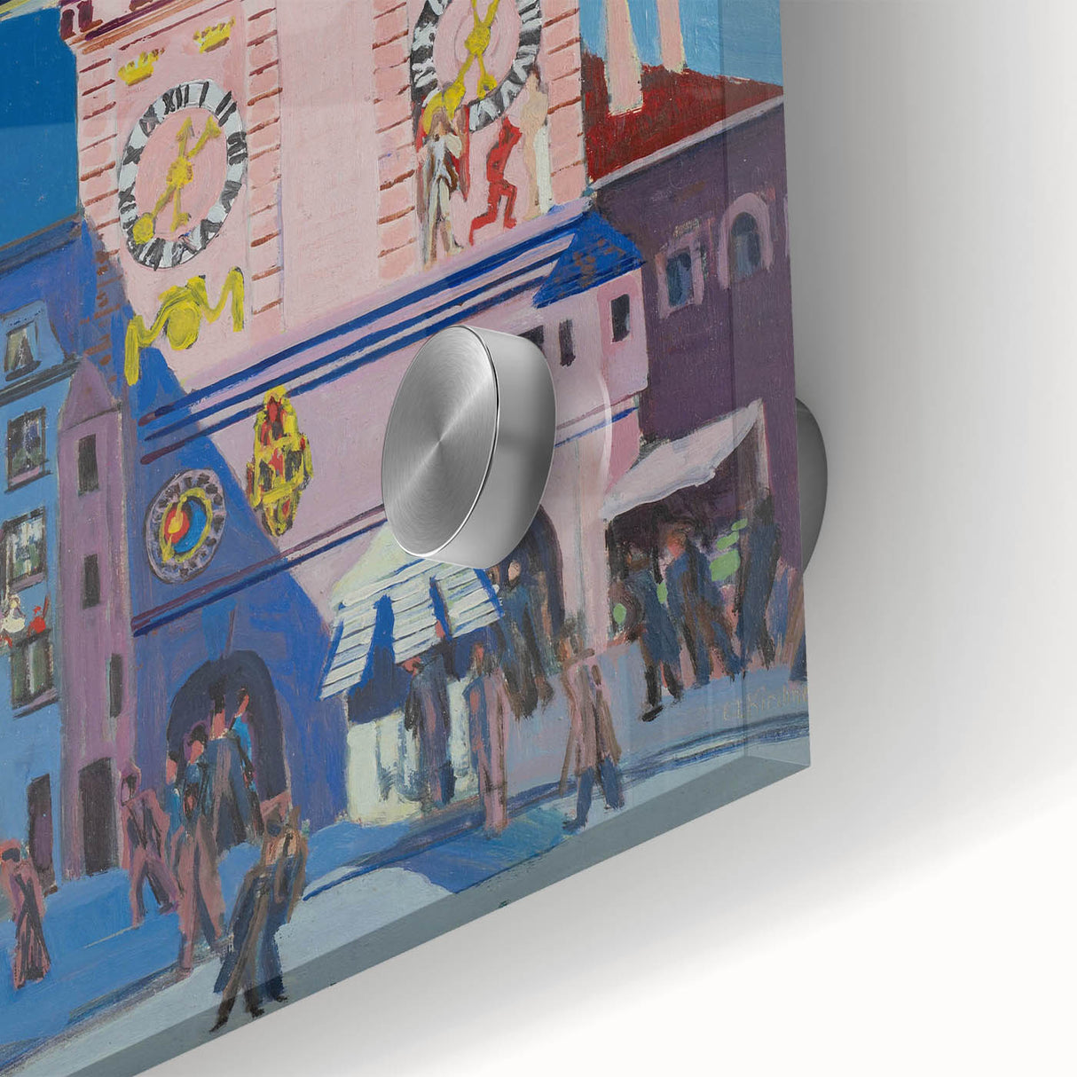 Expressionist Urban Scene – Vibrant Bern with Belltower Wall Art