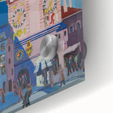 Expressionist Urban Scene – Vibrant Bern with Belltower Wall Art