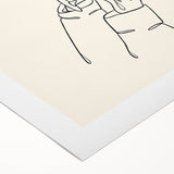 Art deco poster of a cocktail on rolled canvas, with rich golden and maroon hues, ideal for dining room art wall.