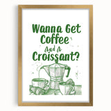 Extra large abstract art print with textured design in muted gold tones, framed with a mat, suitable for living room decor.