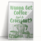 Art deco poster featuring colorful geometric shapes on white acrylic, ideal for modern nursery wall art.