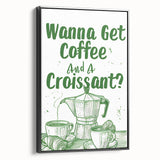 Black and white vintage poster art of a landscape on framed canvas, suitable for bedroom decor.