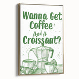 Framed canvas featuring a vintage landscape painting with muted earth tones, ideal for bedroom wall decor.