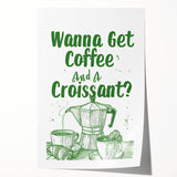 Extra large rolled print featuring a floral design in pastel shades, suitable as art wall dining room decor.