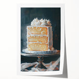 Rolled print featuring an assortment of pastries in soft watercolor shades.