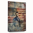 Abraham Lincoln & American Flag - USA Wall Art for Independence Day