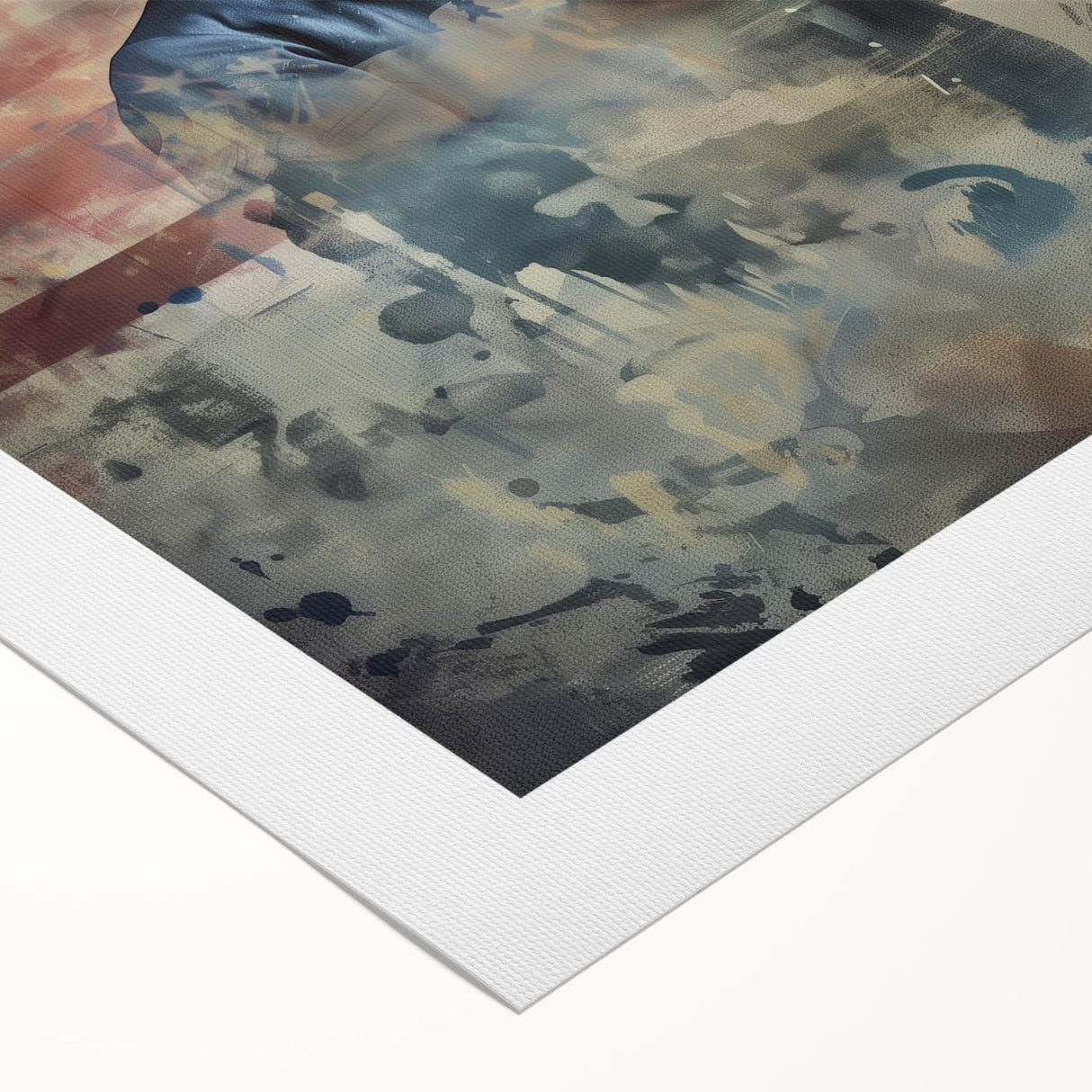 Abraham Lincoln & American Flag - USA Wall Art for Independence Day