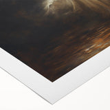 Haunted Ghost Halloween Wall Art - Spooky Gothic Oil Painting