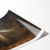 Haunted Ghost Halloween Wall Art - Spooky Gothic Oil Painting