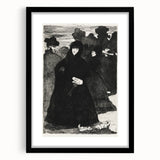 At the Prado II - Elegant Etching by Édouard Manet