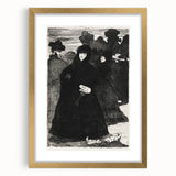 At the Prado II - Elegant Etching by Édouard Manet