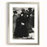 At the Prado II - Elegant Etching by Édouard Manet