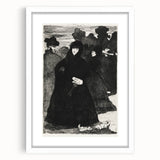 At the Prado II - Elegant Etching by Édouard Manet
