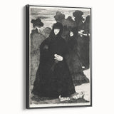 At the Prado II - Elegant Etching by Édouard Manet