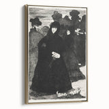 At the Prado II - Elegant Etching by Édouard Manet