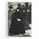At the Prado II - Elegant Etching by Édouard Manet