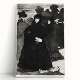 At the Prado II - Elegant Etching by Édouard Manet