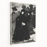 At the Prado II - Elegant Etching by Édouard Manet