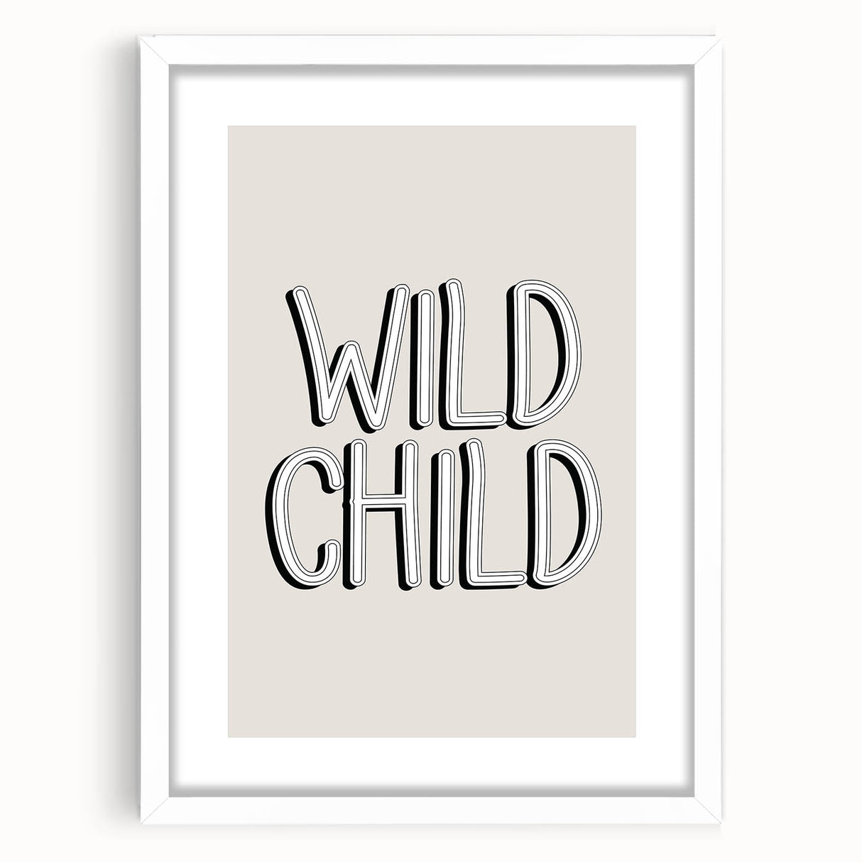 Wild Child Boys Room Wall Art – Kids Wall Art Prints for Playroom