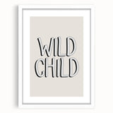 Wild Child Boys Room Wall Art – Kids Wall Art Prints for Playroom