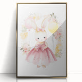 Princess Bunny Girls Room Wall Art – Nursery Print