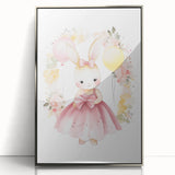 Princess Bunny Girls Room Wall Art – Nursery Print
