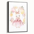Princess Bunny Girls Room Wall Art – Nursery Print