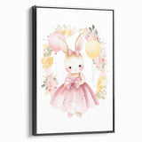 Princess Bunny Girls Room Wall Art – Nursery Print