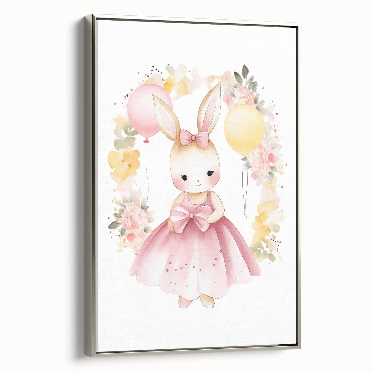 Princess Bunny Girls Room Wall Art – Nursery Print