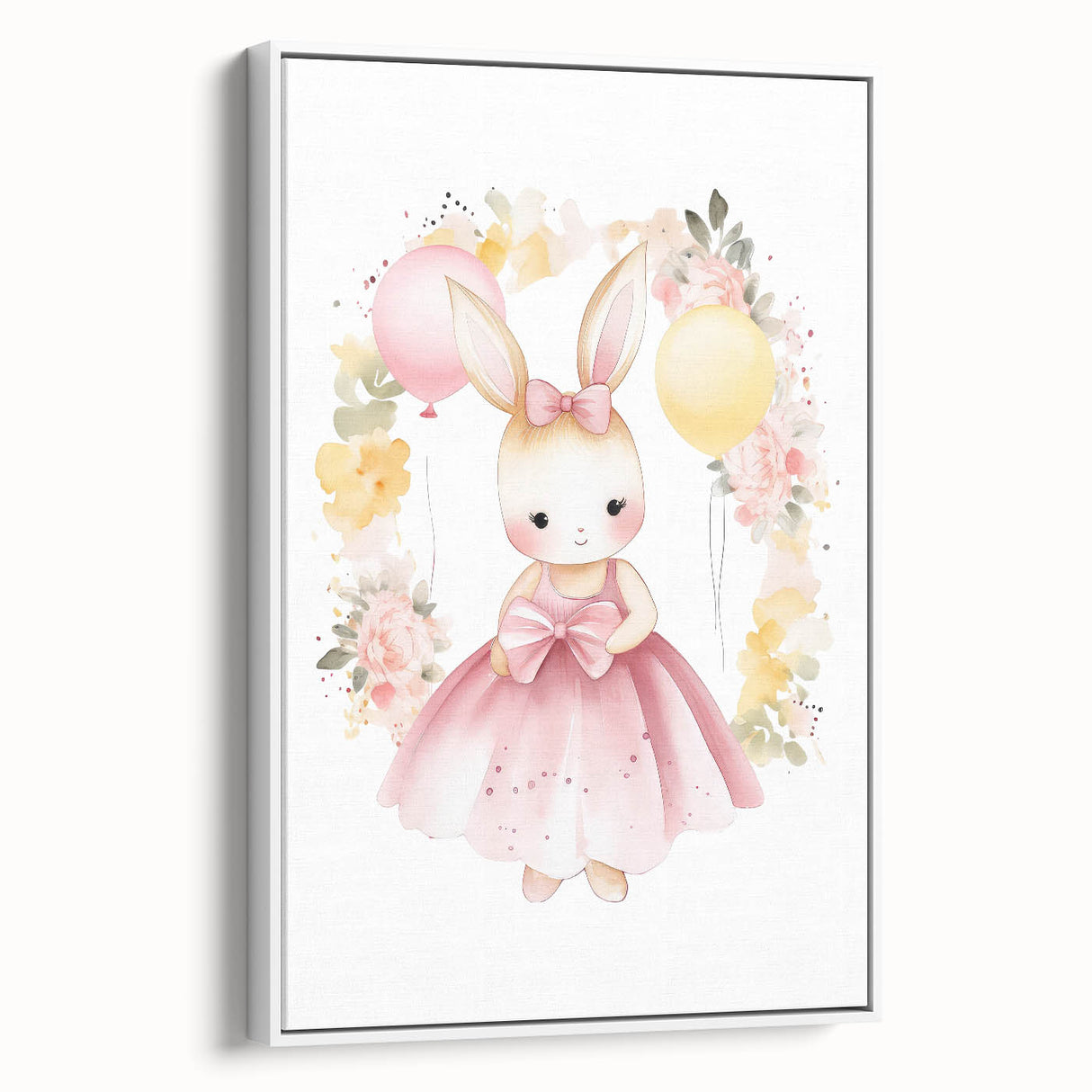 Princess Bunny Girls Room Wall Art – Nursery Print