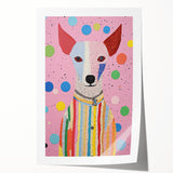 Colorful Dog Kids Room Wall Art – Rolled Paper Art Prints for Kids