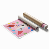 Colorful Dog Kids Room Wall Art – Rolled Paper Art Prints for Kids