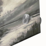 Close-up view of a vibrant acrylic landscape artwork, showcasing vivid colors and intricate details, perfect for modern home decor and art enthusiasts.