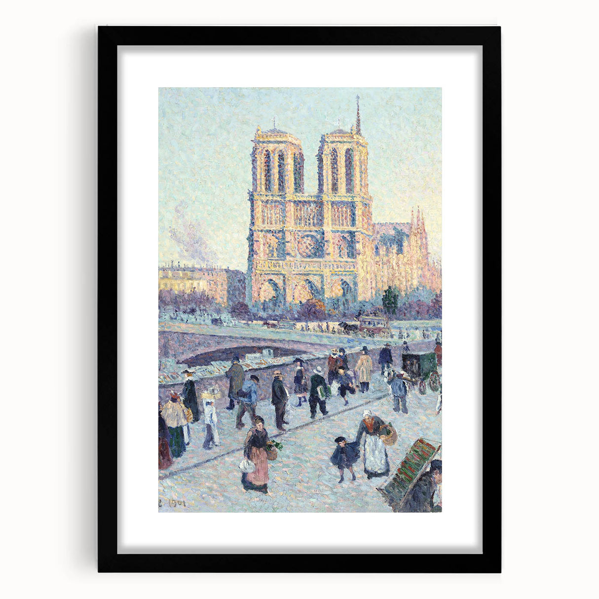 Modern Wall Art - Quai Saint Michel & Notre Dame - Paris Cityscape Print