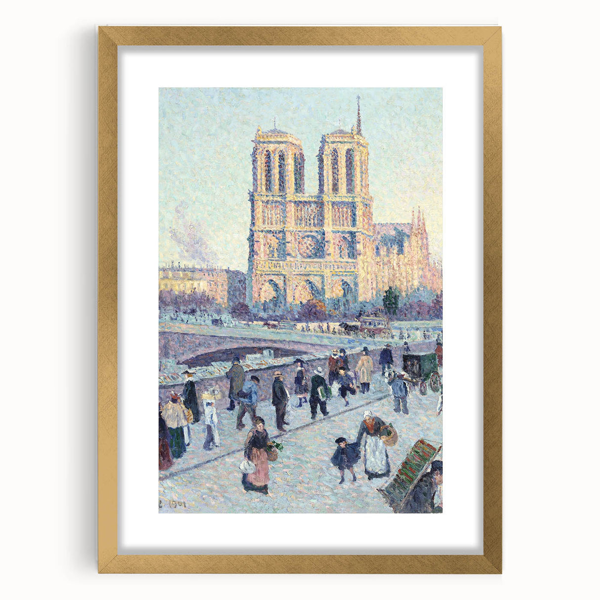 Modern Wall Art - Quai Saint Michel & Notre Dame - Paris Cityscape Print