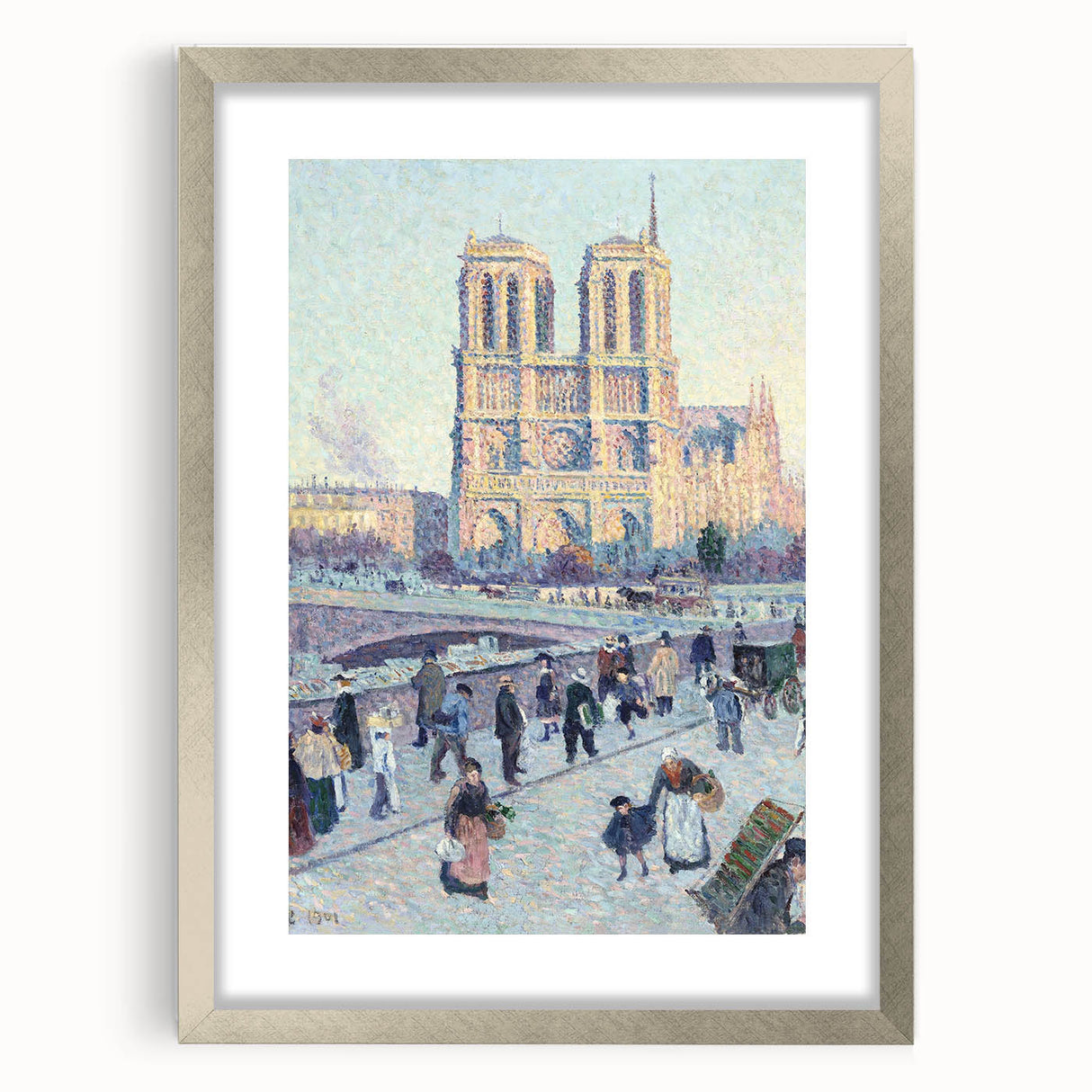 Modern Wall Art - Quai Saint Michel & Notre Dame - Paris Cityscape Print