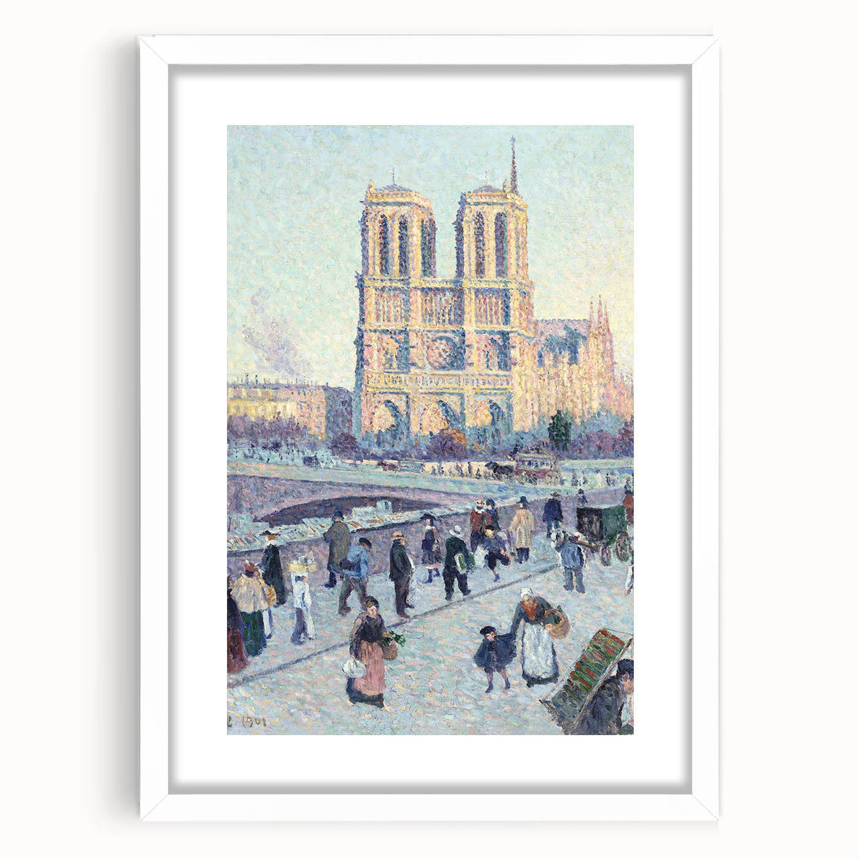 Modern Wall Art - Quai Saint Michel & Notre Dame - Paris Cityscape Print