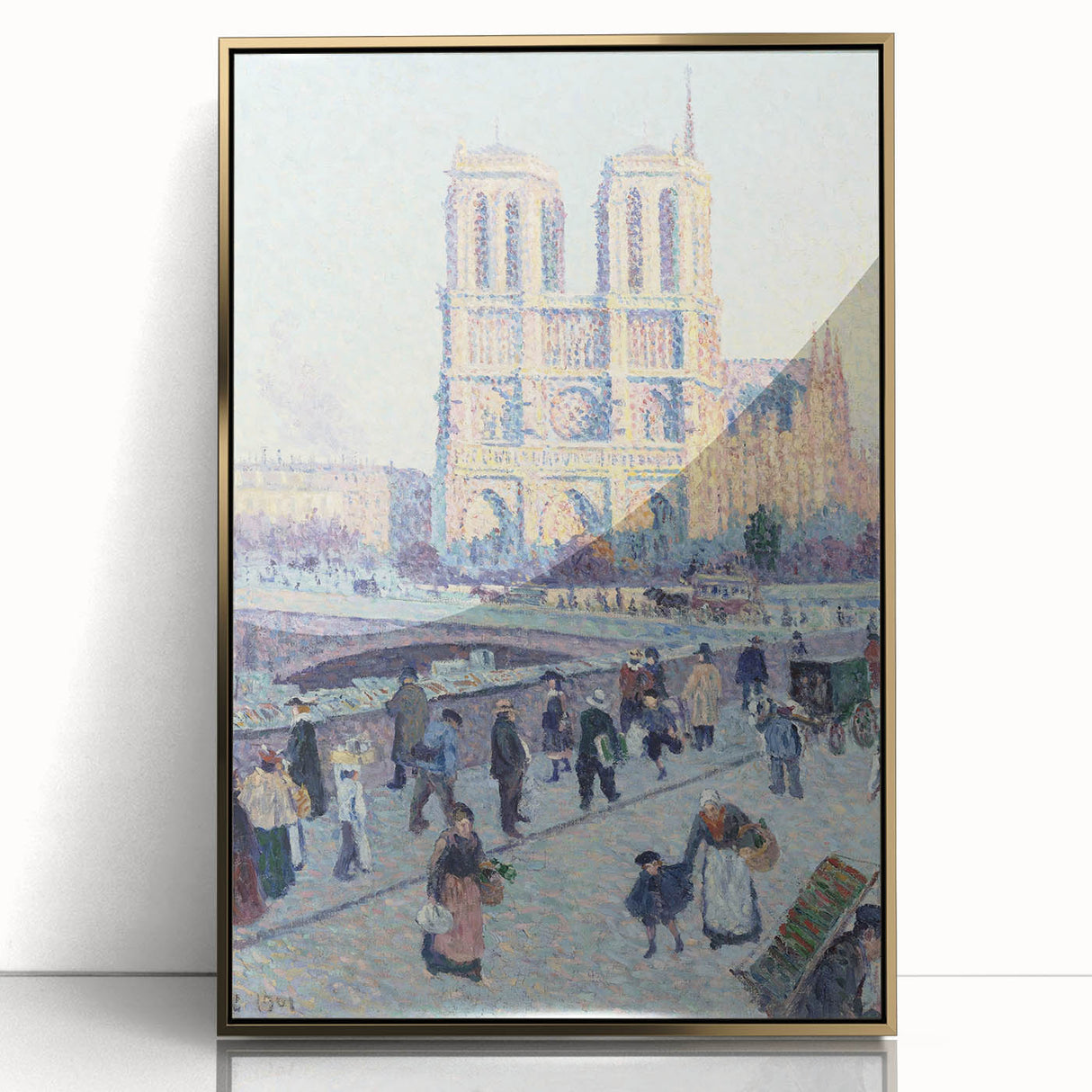 Modern Wall Art - Quai Saint Michel & Notre Dame - Paris Cityscape Print