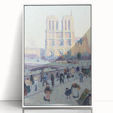 Modern Wall Art - Quai Saint Michel & Notre Dame - Paris Cityscape Print
