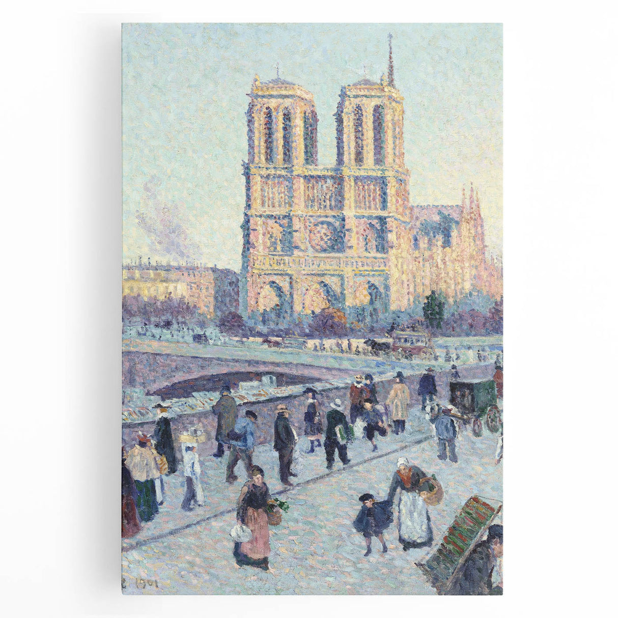 Modern Wall Art - Quai Saint Michel & Notre Dame - Paris Cityscape Print