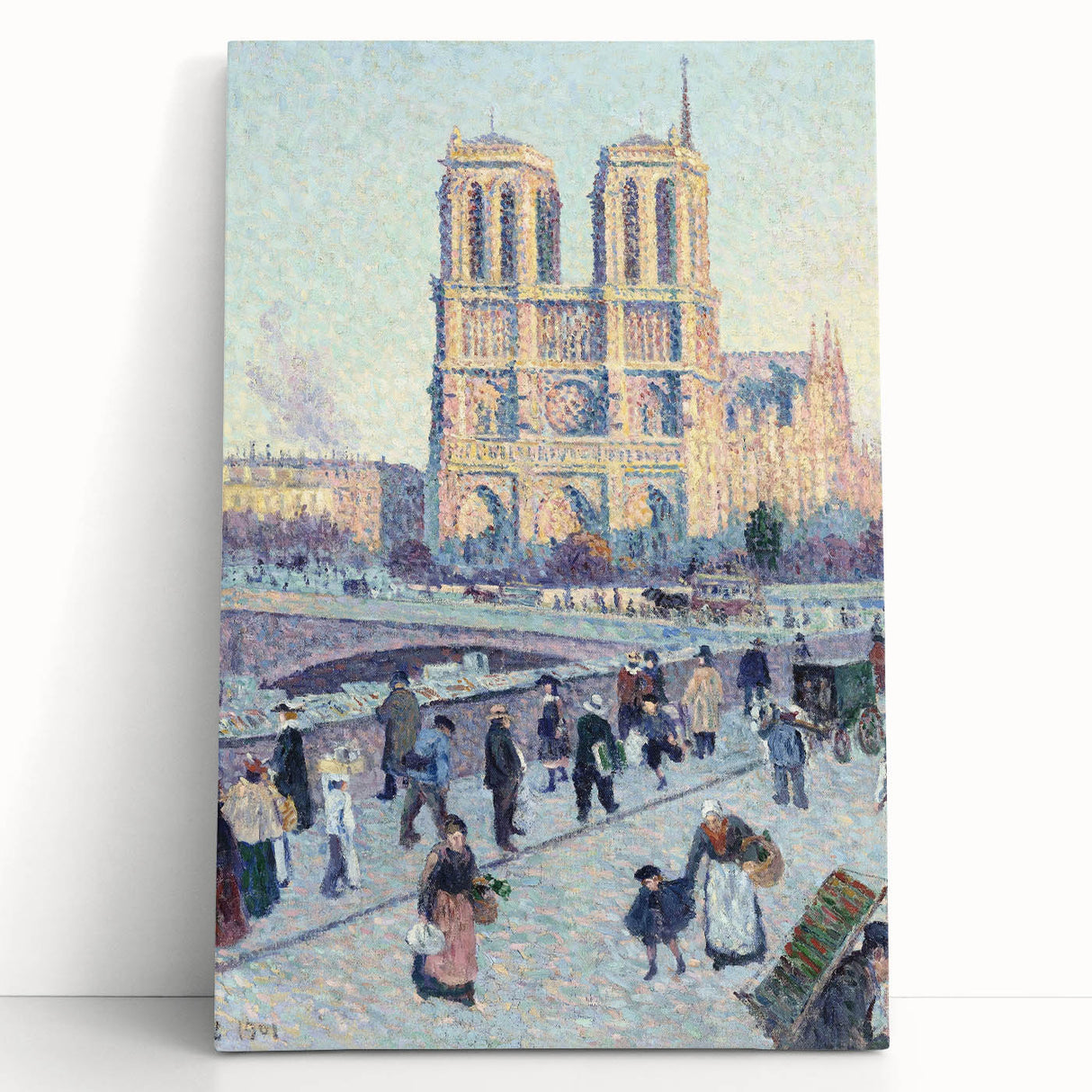 Modern Wall Art - Quai Saint Michel & Notre Dame - Paris Cityscape Print