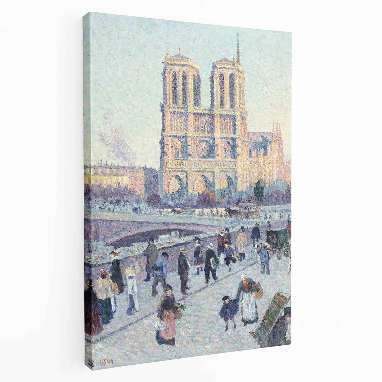 Modern Wall Art - Quai Saint Michel & Notre Dame - Paris Cityscape Print