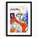 Retro Vibes Pop Art Wall Art – Bold Orange, Blue, and Purple Canvas