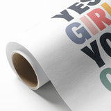 Yes Girl You Can Typography Art – Motivational Wall Decor