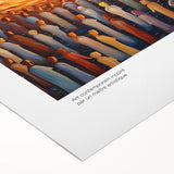 Art deco poster featuring a colorful Van Gogh impressionist painting on rolled canvas, suitable for dining room decor.