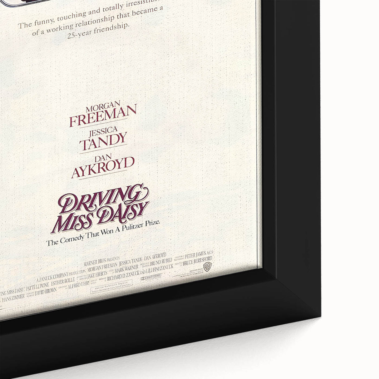 Retro Wall Art - Driving Miss Daisy Vintage Movie Poster