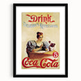 Retro Coca-Cola Wall Art – Vintage Mid-Century Modern Poster Print